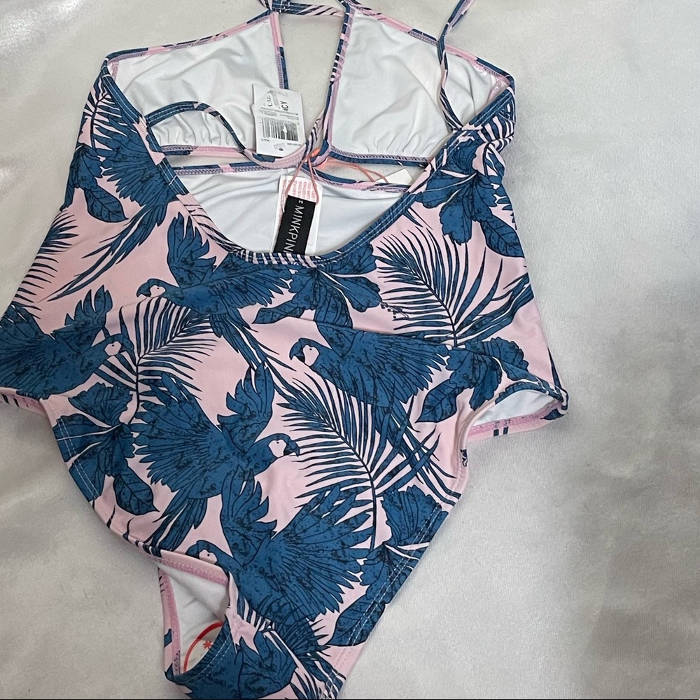 NEW Minkpink hibiscus island one piece M swimsuit womens - Picture 6 of 7